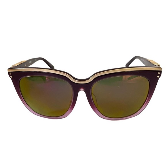Moschino MOS025/f/s Gold Logo Lettered Sunglasses - Picture 1 of 4